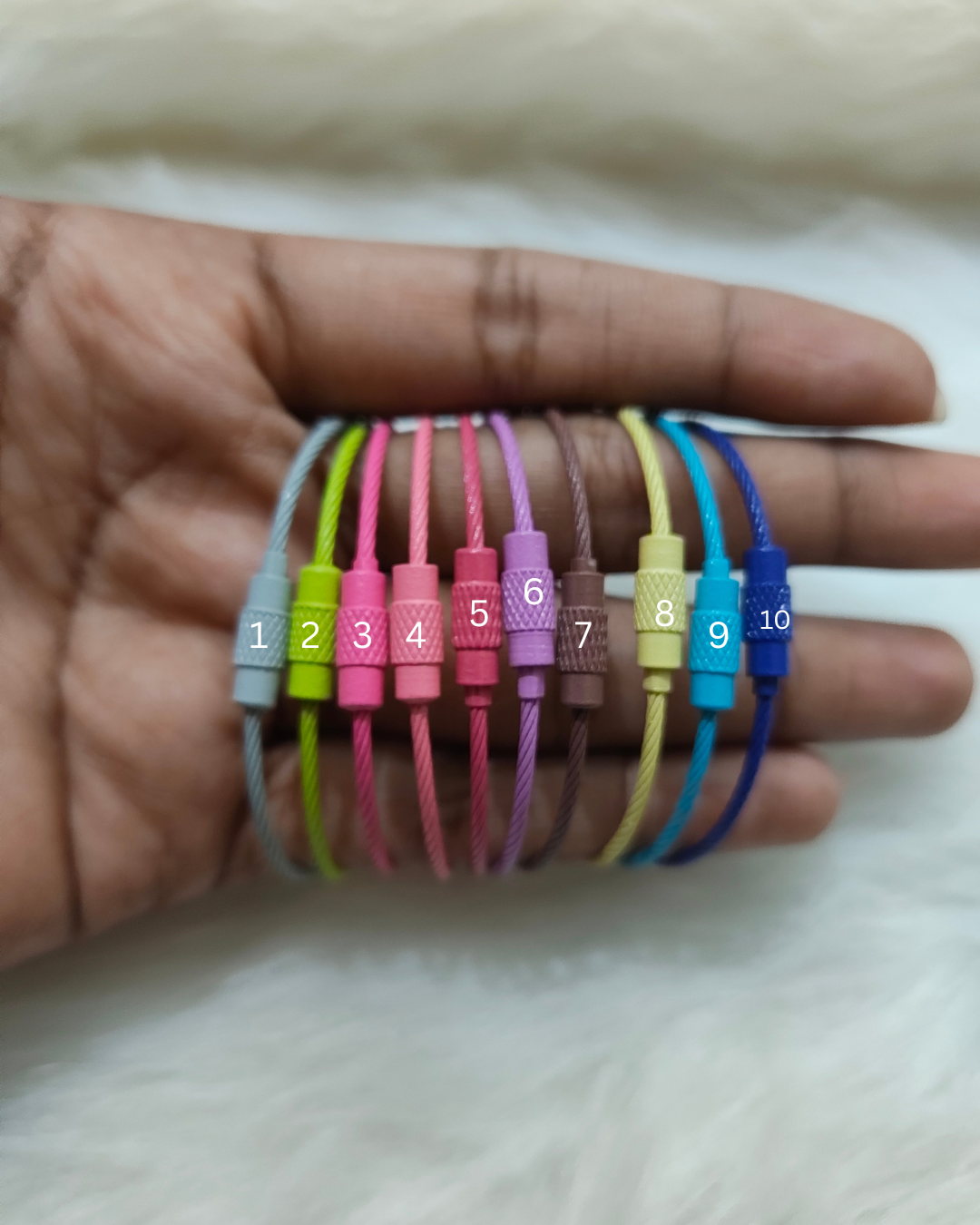 Plain Wire Rope Keychain