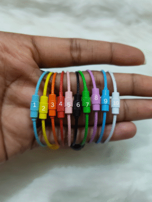 Small Ghungroo Wire Rope Keychain