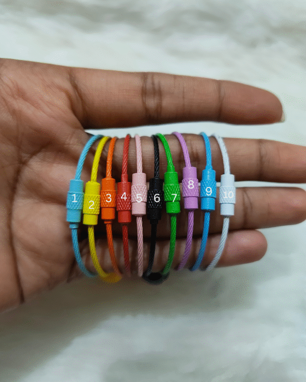 Small Ghungroo Wire Rope Keychain